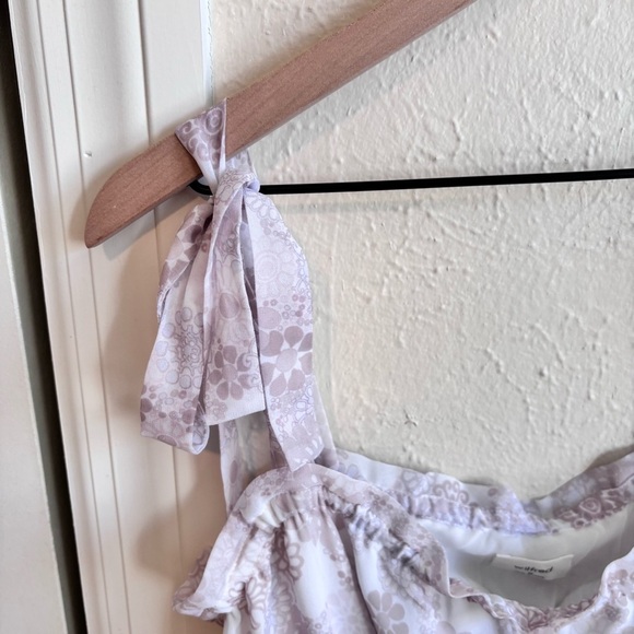 Wilfred Floral Smocked Ruffle Top - White - Picture 4 of 5